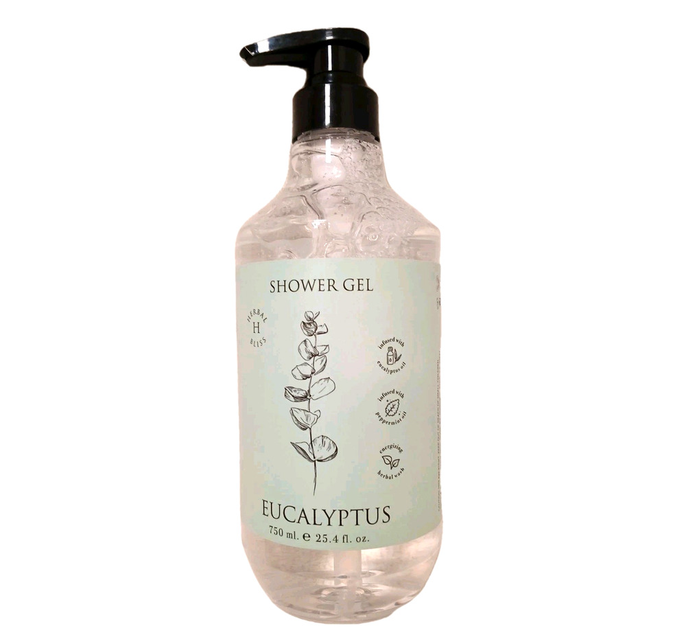 Home & Body Co. Eucalyptus Herbal Bliss Shower Gel 25.4 fl oz. Cruelty Free Luxe